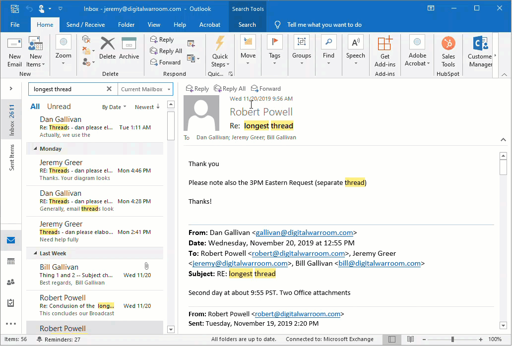 Email thread